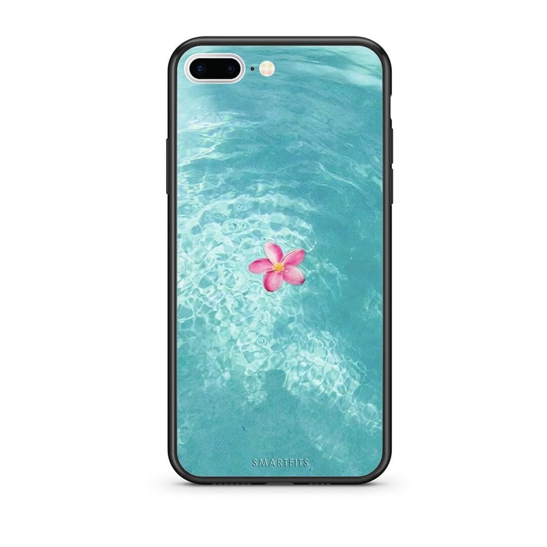 iPhone 7 Plus / 8 Plus Water Flower Θήκη από τη Smartfits με σχέδιο στο πίσω μέρος και μαύρο περίβλημα | Smartphone case with colorful back and black bezels by Smartfits
