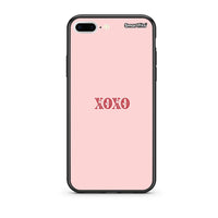 Thumbnail for iPhone 7 Plus/8 Plus XOXO Love θήκη από τη Smartfits με σχέδιο στο πίσω μέρος και μαύρο περίβλημα | Smartphone case with colorful back and black bezels by Smartfits