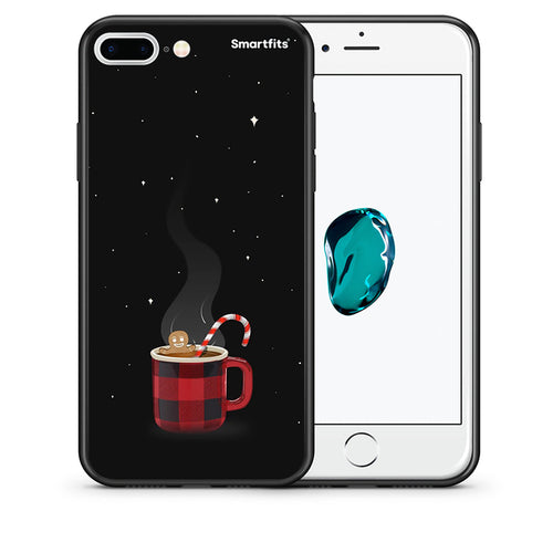 Θήκη iPhone 7 Plus/8 Plus Xmas Bathing από τη Smartfits με σχέδιο στο πίσω μέρος και μαύρο περίβλημα | iPhone 7 Plus/8 Plus Xmas Bathing case with colorful back and black bezels