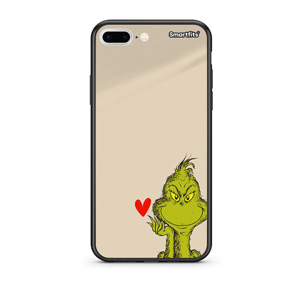 iPhone 7 Plus/8 Plus Xmas Grinch θήκη από τη Smartfits με σχέδιο στο πίσω μέρος και μαύρο περίβλημα | Smartphone case with colorful back and black bezels by Smartfits