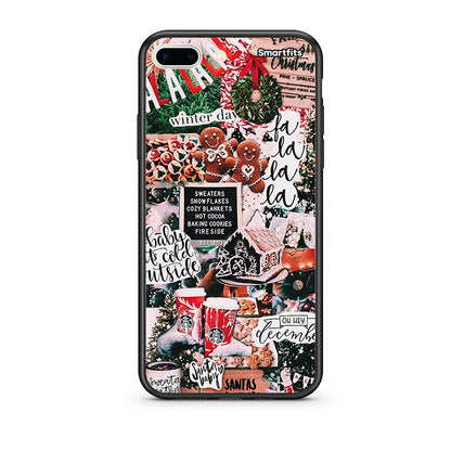 iPhone 7 Plus/8 Plus Xmas Habbits θήκη από τη Smartfits με σχέδιο στο πίσω μέρος και μαύρο περίβλημα | Smartphone case with colorful back and black bezels by Smartfits