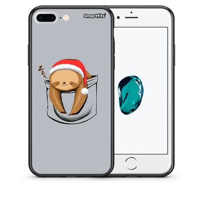 Θήκη iPhone 7 Plus/8 Plus Xmas Zzzz από τη Smartfits με σχέδιο στο πίσω μέρος και μαύρο περίβλημα | iPhone 7 Plus/8 Plus Xmas Zzzz case with colorful back and black bezels