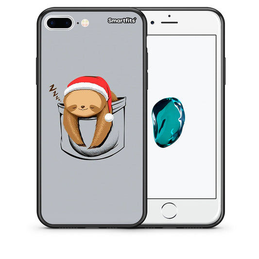 Θήκη iPhone 7 Plus/8 Plus Xmas Zzzz από τη Smartfits με σχέδιο στο πίσω μέρος και μαύρο περίβλημα | iPhone 7 Plus/8 Plus Xmas Zzzz case with colorful back and black bezels