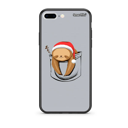 iPhone 7 Plus/8 Plus Xmas Zzzz θήκη από τη Smartfits με σχέδιο στο πίσω μέρος και μαύρο περίβλημα | Smartphone case with colorful back and black bezels by Smartfits