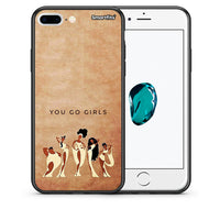 Thumbnail for Θήκη iPhone 7 Plus/8 Plus You Go Girl από τη Smartfits με σχέδιο στο πίσω μέρος και μαύρο περίβλημα | iPhone 7 Plus/8 Plus You Go Girl case with colorful back and black bezels