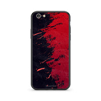 Thumbnail for iphone 6 plus 6s plus Red Paint Θήκη Αγίου Βαλεντίνου από τη Smartfits με σχέδιο στο πίσω μέρος και μαύρο περίβλημα | Smartphone case with colorful back and black bezels by Smartfits