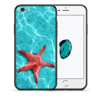 Thumbnail for Θήκη iPhone 6 Plus / 6s Plus Red Starfish από τη Smartfits με σχέδιο στο πίσω μέρος και μαύρο περίβλημα | iPhone 6 Plus / 6s Plus Red Starfish case with colorful back and black bezels