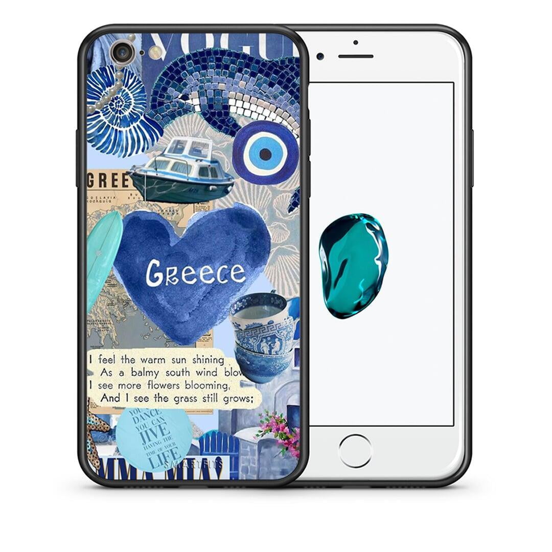 Θήκη iPhone 6 / 6s Summer In Greece από τη Smartfits με σχέδιο στο πίσω μέρος και μαύρο περίβλημα | iPhone 6 / 6s Summer In Greece case with colorful back and black bezels