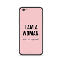 Thumbnail for iphone 6 6s Superpower Woman θήκη από τη Smartfits με σχέδιο στο πίσω μέρος και μαύρο περίβλημα | Smartphone case with colorful back and black bezels by Smartfits