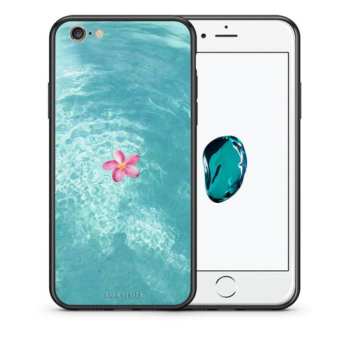 Θήκη iPhone 7 / 8 / SE 2020 Water Flower από τη Smartfits με σχέδιο στο πίσω μέρος και μαύρο περίβλημα | iPhone 7 / 8 / SE 2020 Water Flower case with colorful back and black bezels