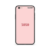 Thumbnail for iphone 6 plus 6s plus XOXO Love θήκη από τη Smartfits με σχέδιο στο πίσω μέρος και μαύρο περίβλημα | Smartphone case with colorful back and black bezels by Smartfits