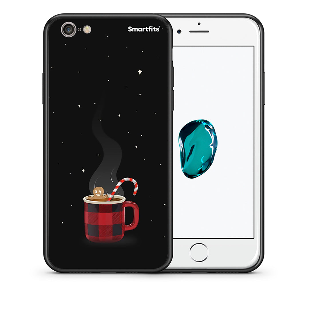 Θήκη iPhone 6/6s Xmas Bathing από τη Smartfits με σχέδιο στο πίσω μέρος και μαύρο περίβλημα | iPhone 6/6s Xmas Bathing case with colorful back and black bezels