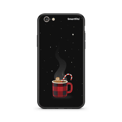 iPhone 7/8 Xmas Bathing θήκη από τη Smartfits με σχέδιο στο πίσω μέρος και μαύρο περίβλημα | Smartphone case with colorful back and black bezels by Smartfits