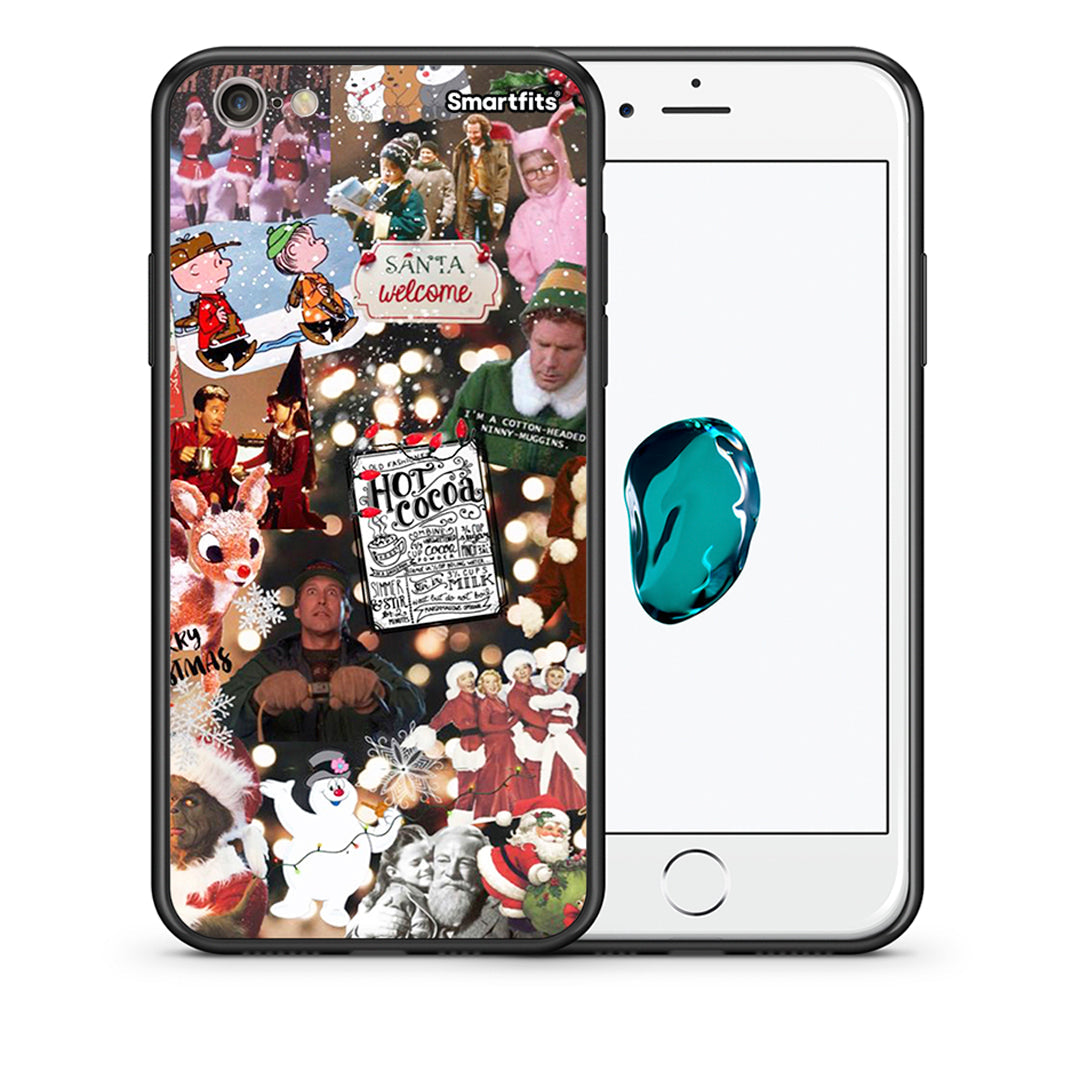 Θήκη iPhone 6/6s Xmas Movies από τη Smartfits με σχέδιο στο πίσω μέρος και μαύρο περίβλημα | iPhone 6/6s Xmas Movies case with colorful back and black bezels