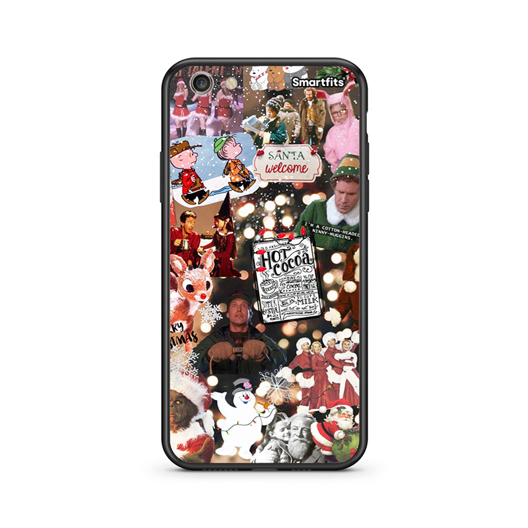 iPhone 7/8 Xmas Movies θήκη από τη Smartfits με σχέδιο στο πίσω μέρος και μαύρο περίβλημα | Smartphone case with colorful back and black bezels by Smartfits