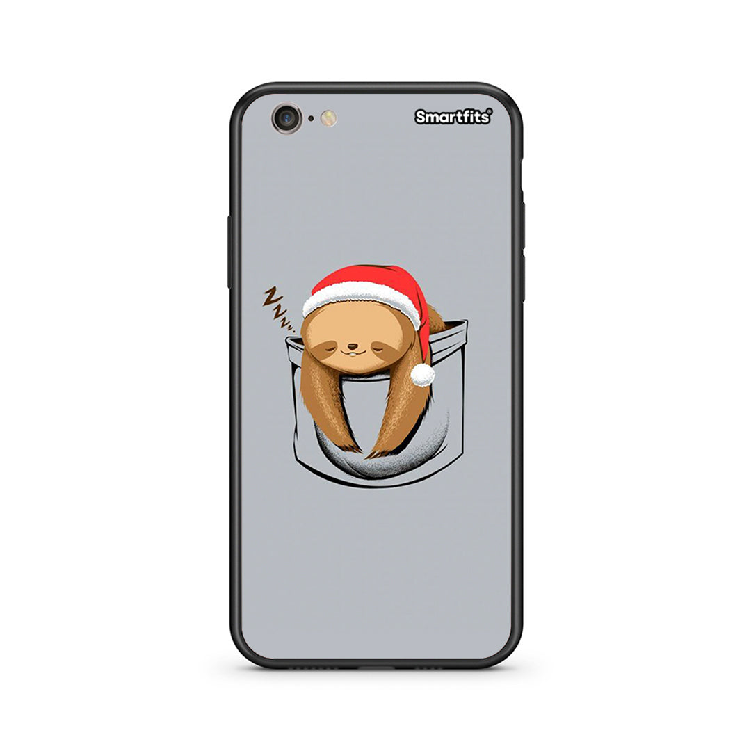 iphone 6 6s Xmas Zzzz θήκη από τη Smartfits με σχέδιο στο πίσω μέρος και μαύρο περίβλημα | Smartphone case with colorful back and black bezels by Smartfits