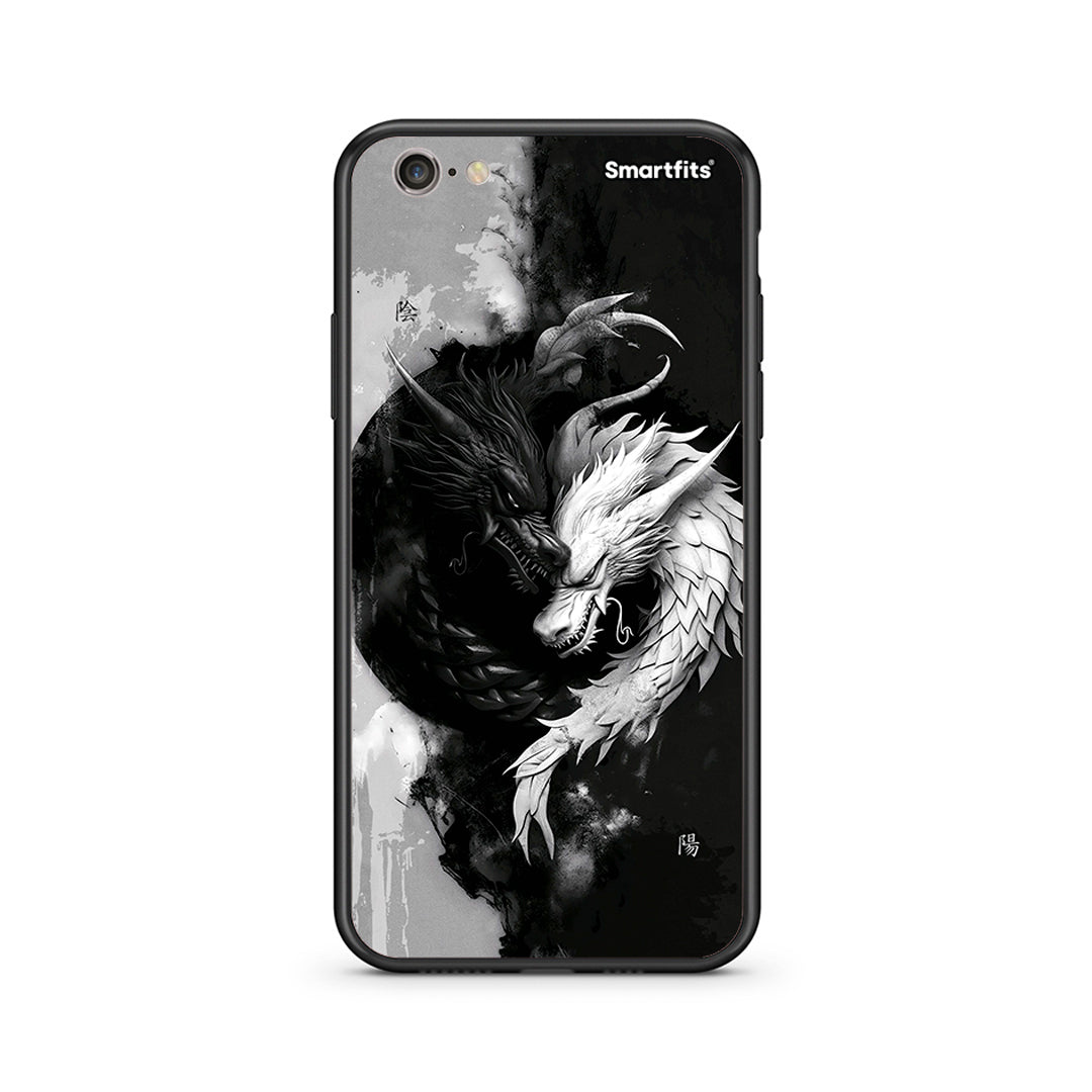 iphone 6 6s Yin Yang Θήκη από τη Smartfits με σχέδιο στο πίσω μέρος και μαύρο περίβλημα | Smartphone case with colorful back and black bezels by Smartfits