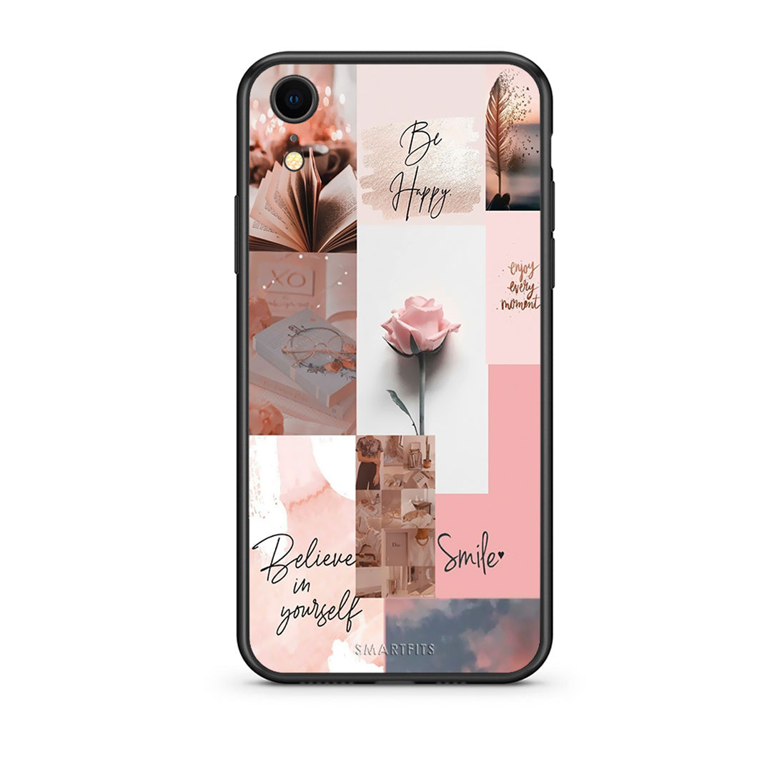 iphone xr Aesthetic Collage θήκη από τη Smartfits με σχέδιο στο πίσω μέρος και μαύρο περίβλημα | Smartphone case with colorful back and black bezels by Smartfits
