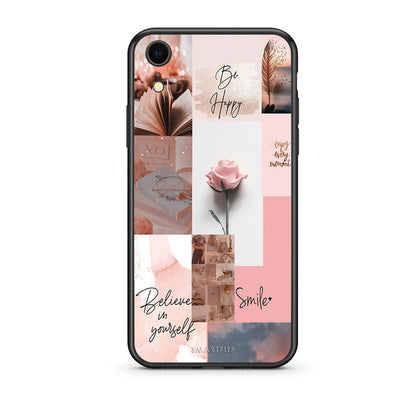 iphone xr Aesthetic Collage θήκη από τη Smartfits με σχέδιο στο πίσω μέρος και μαύρο περίβλημα | Smartphone case with colorful back and black bezels by Smartfits