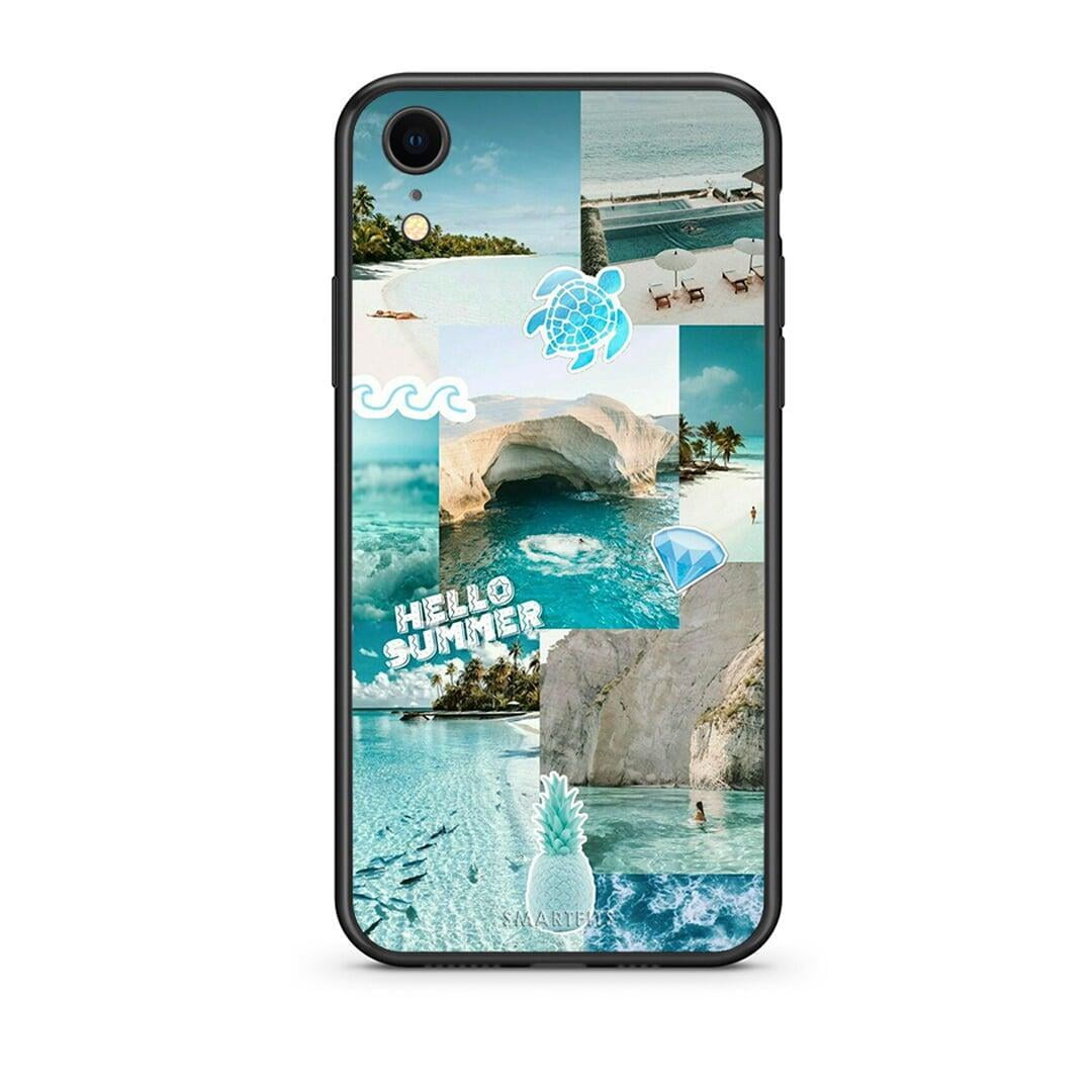 iphone xr Aesthetic Summer Θήκη από τη Smartfits με σχέδιο στο πίσω μέρος και μαύρο περίβλημα | Smartphone case with colorful back and black bezels by Smartfits