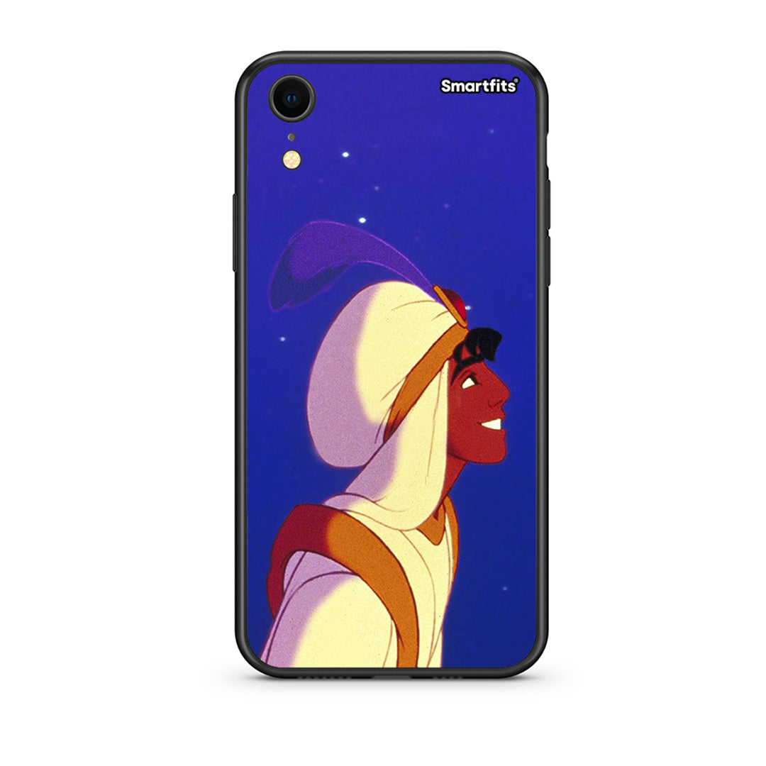 iphone xr Alladin And Jasmine Love 1 θήκη από τη Smartfits με σχέδιο στο πίσω μέρος και μαύρο περίβλημα | Smartphone case with colorful back and black bezels by Smartfits