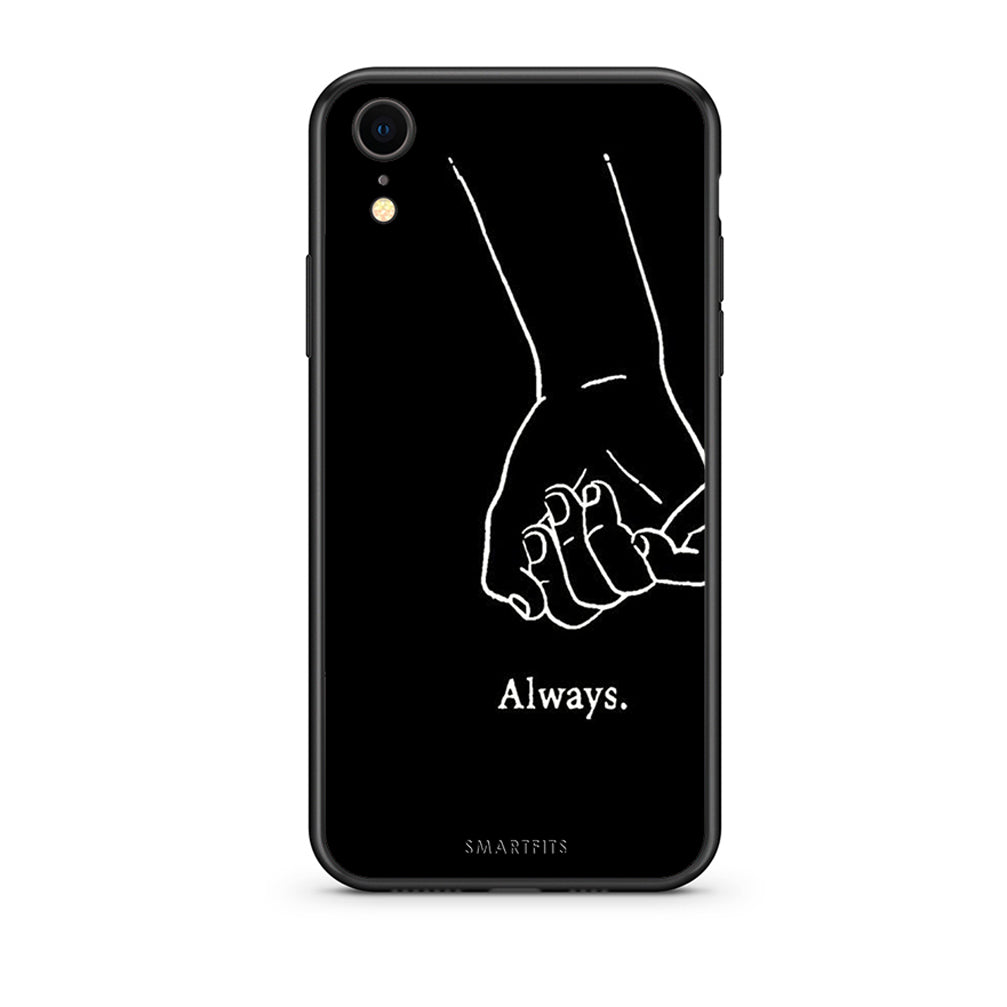iphone xr Always & Forever 1 Θήκη Αγίου Βαλεντίνου από τη Smartfits με σχέδιο στο πίσω μέρος και μαύρο περίβλημα | Smartphone case with colorful back and black bezels by Smartfits