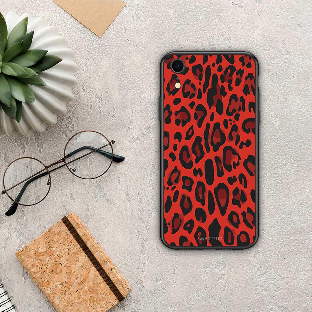 Animal Red Leopard - iPhone XR θήκη