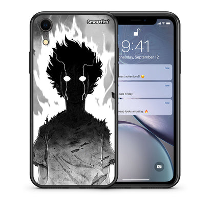Θήκη iPhone XR Anime Boy από τη Smartfits με σχέδιο στο πίσω μέρος και μαύρο περίβλημα | iPhone XR Anime Boy case with colorful back and black bezels