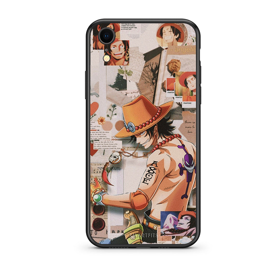 iphone xr Anime Collage θήκη από τη Smartfits με σχέδιο στο πίσω μέρος και μαύρο περίβλημα | Smartphone case with colorful back and black bezels by Smartfits