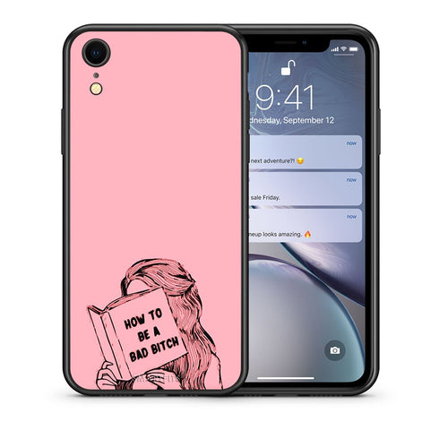 Θήκη iPhone XR Bad Bitch από τη Smartfits με σχέδιο στο πίσω μέρος και μαύρο περίβλημα | iPhone XR Bad Bitch case with colorful back and black bezels