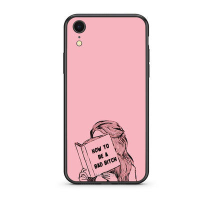 iphone xr Bad Bitch θήκη από τη Smartfits με σχέδιο στο πίσω μέρος και μαύρο περίβλημα | Smartphone case with colorful back and black bezels by Smartfits