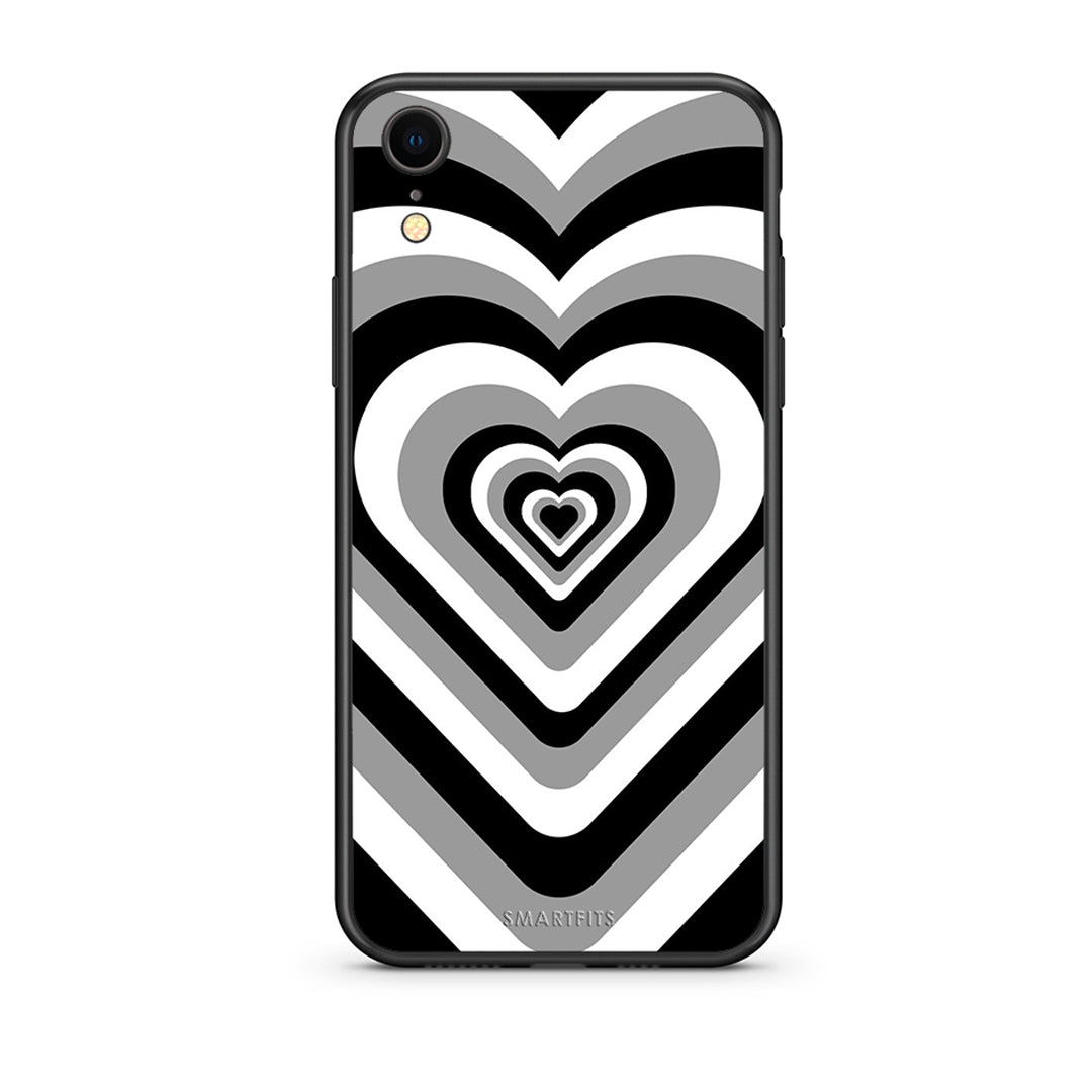 iphone xr Black Hearts θήκη από τη Smartfits με σχέδιο στο πίσω μέρος και μαύρο περίβλημα | Smartphone case with colorful back and black bezels by Smartfits