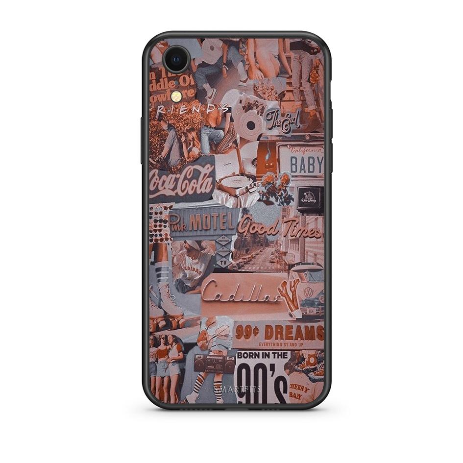 iphone xr Born In 90s θήκη από τη Smartfits με σχέδιο στο πίσω μέρος και μαύρο περίβλημα | Smartphone case with colorful back and black bezels by Smartfits