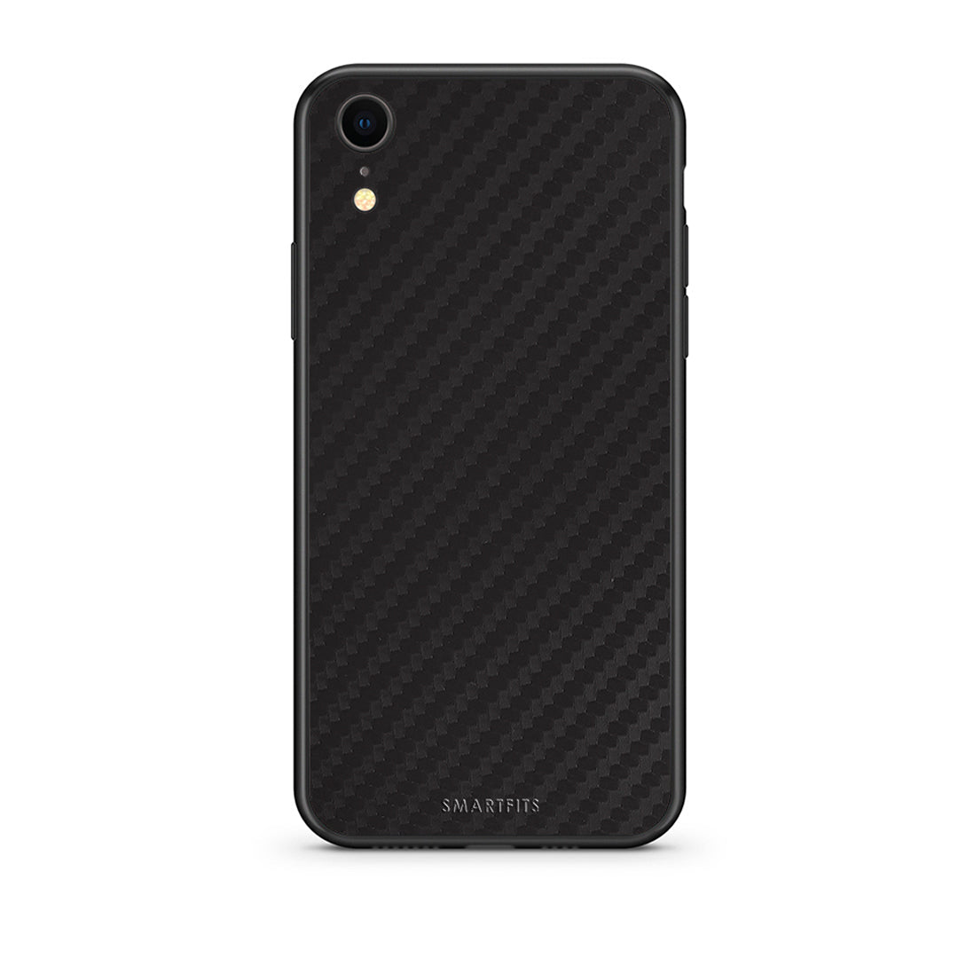 iphone xr Carbon Black θήκη από τη Smartfits με σχέδιο στο πίσω μέρος και μαύρο περίβλημα | Smartphone case with colorful back and black bezels by Smartfits