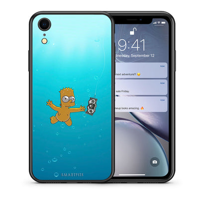 Θήκη iPhone XR Chasing Money από τη Smartfits με σχέδιο στο πίσω μέρος και μαύρο περίβλημα | iPhone XR Chasing Money case with colorful back and black bezels