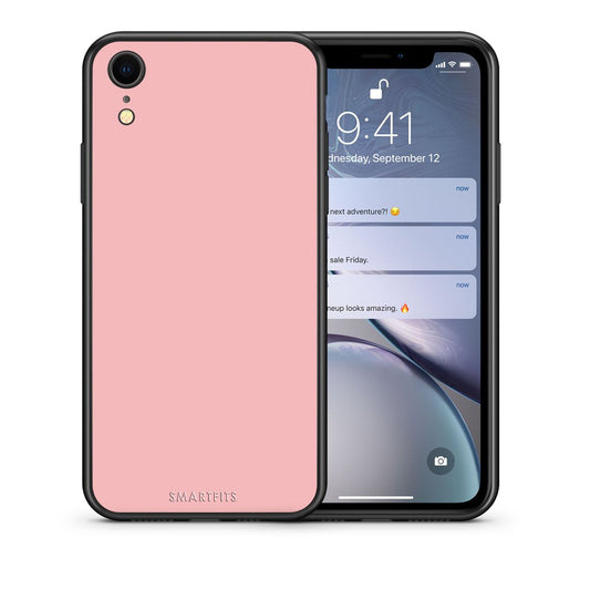 Θήκη iPhone XR Nude Color από τη Smartfits με σχέδιο στο πίσω μέρος και μαύρο περίβλημα | iPhone XR Nude Color case with colorful back and black bezels