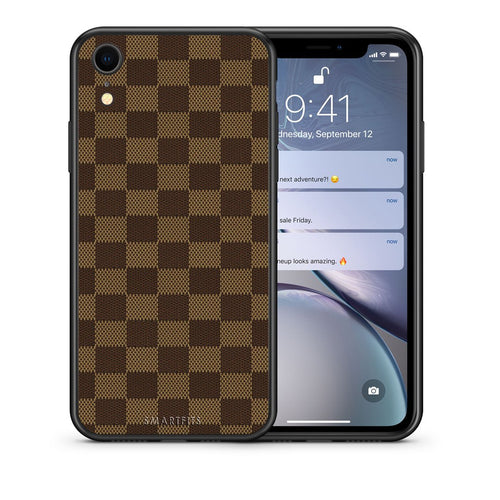 Θήκη iPhone XR Glamour Designer από τη Smartfits με σχέδιο στο πίσω μέρος και μαύρο περίβλημα | iPhone XR Glamour Designer case with colorful back and black bezels