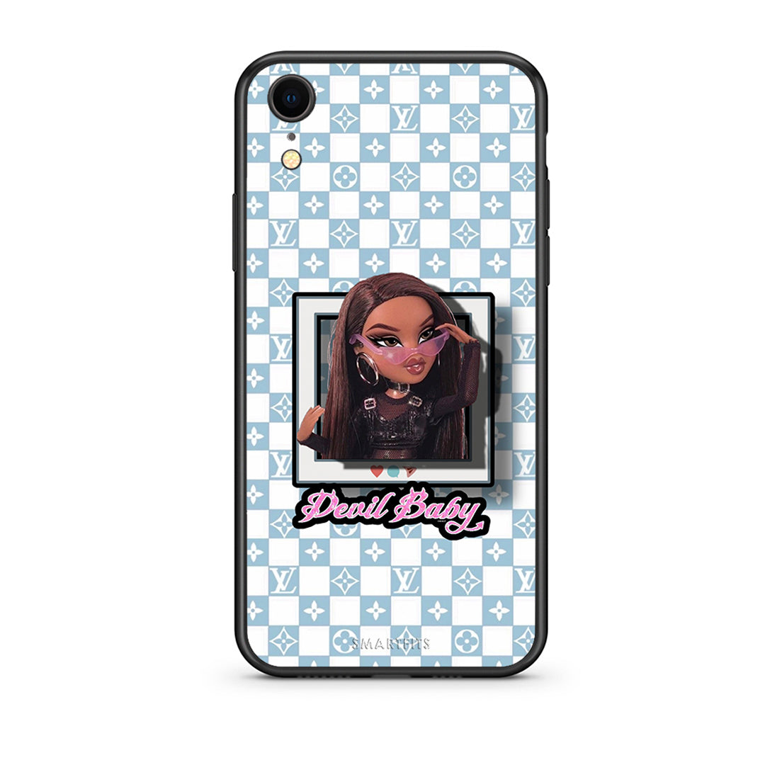 iphone xr Devil Baby Θήκη Αγίου Βαλεντίνου από τη Smartfits με σχέδιο στο πίσω μέρος και μαύρο περίβλημα | Smartphone case with colorful back and black bezels by Smartfits