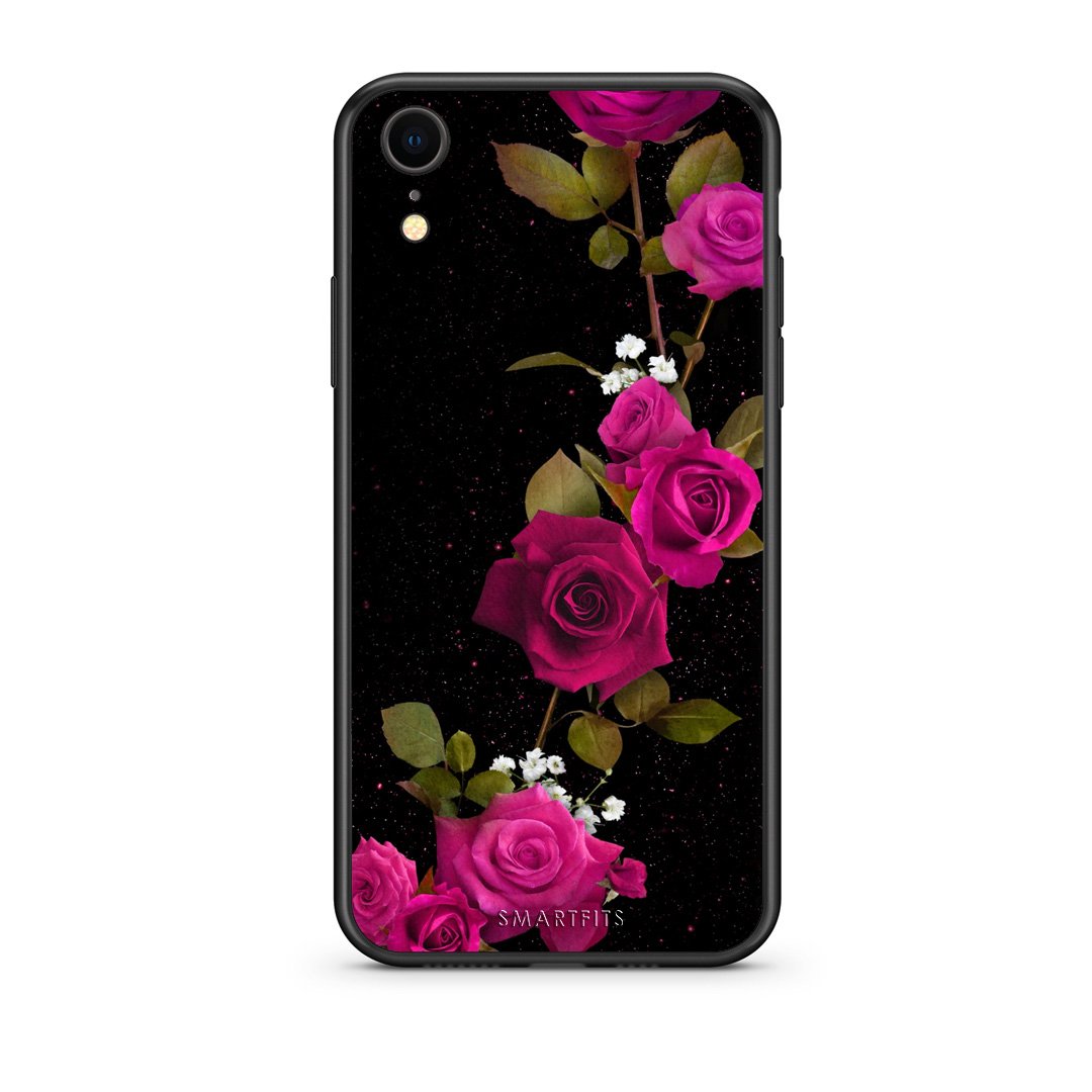 4 - iphone xr Red Roses Flower case, cover, bumper