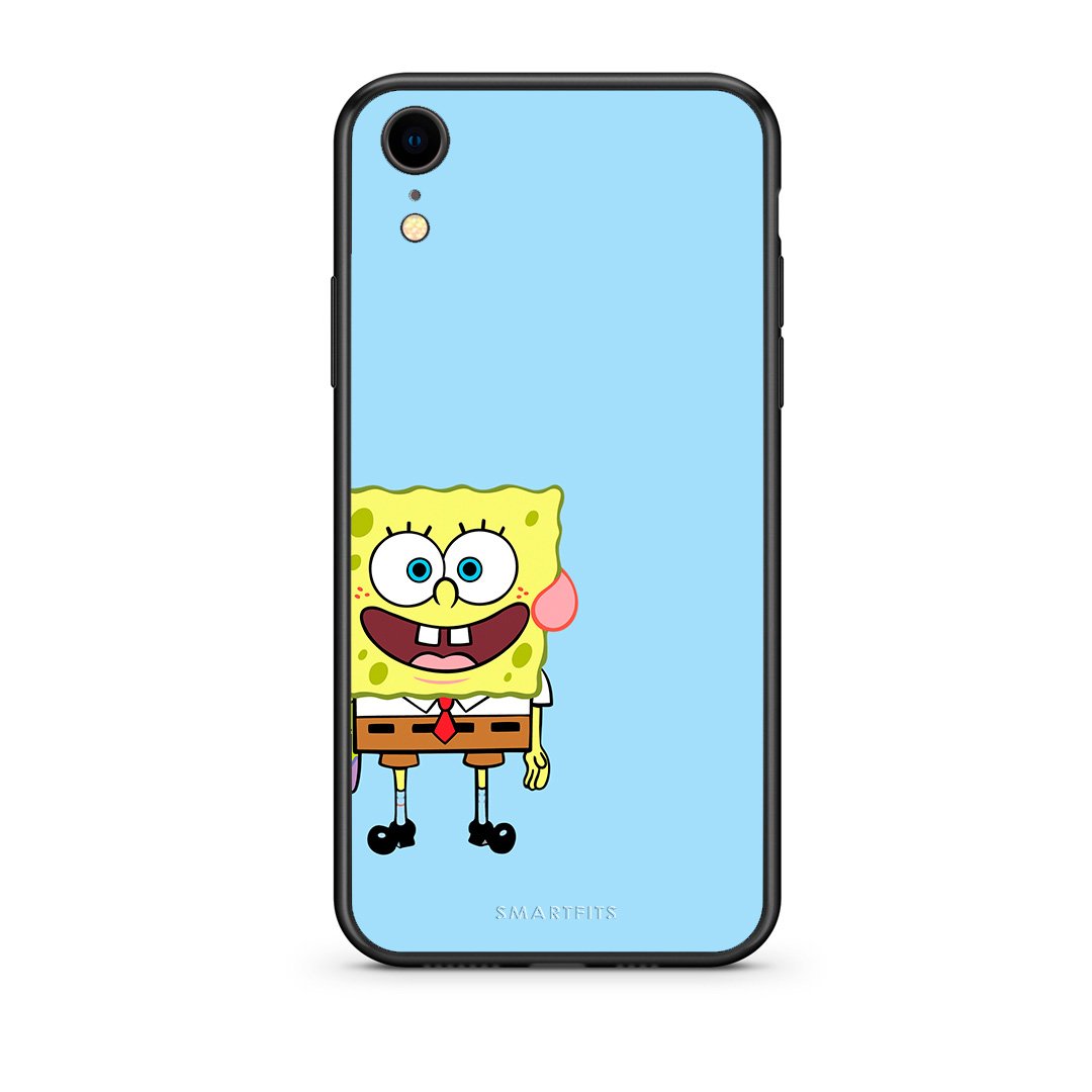 iphone xr Friends Bob θήκη από τη Smartfits με σχέδιο στο πίσω μέρος και μαύρο περίβλημα | Smartphone case with colorful back and black bezels by Smartfits