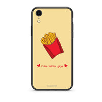 Thumbnail for iphone xr Fries Before Guys Θήκη Αγίου Βαλεντίνου από τη Smartfits με σχέδιο στο πίσω μέρος και μαύρο περίβλημα | Smartphone case with colorful back and black bezels by Smartfits