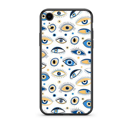 iphone xr Ftou Ftou θήκη από τη Smartfits με σχέδιο στο πίσω μέρος και μαύρο περίβλημα | Smartphone case with colorful back and black bezels by Smartfits