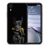 Thumbnail for Θήκη Αγίου Βαλεντίνου iPhone XR Golden Gun από τη Smartfits με σχέδιο στο πίσω μέρος και μαύρο περίβλημα | iPhone XR Golden Gun case with colorful back and black bezels