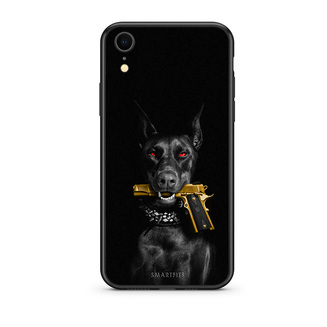 iphone xr Golden Gun Θήκη Αγίου Βαλεντίνου από τη Smartfits με σχέδιο στο πίσω μέρος και μαύρο περίβλημα | Smartphone case with colorful back and black bezels by Smartfits