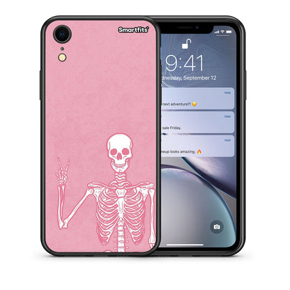 Θήκη iPhone XR Halloween Motivation από τη Smartfits με σχέδιο στο πίσω μέρος και μαύρο περίβλημα | iPhone XR Halloween Motivation case with colorful back and black bezels