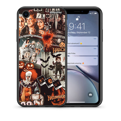 Θήκη iPhone XR Halloween Spooky Season από τη Smartfits με σχέδιο στο πίσω μέρος και μαύρο περίβλημα | iPhone XR Halloween Spooky Season case with colorful back and black bezels