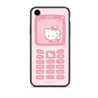 Thumbnail for iphone xr Hello Kitten Θήκη Αγίου Βαλεντίνου από τη Smartfits με σχέδιο στο πίσω μέρος και μαύρο περίβλημα | Smartphone case with colorful back and black bezels by Smartfits