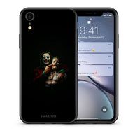 Thumbnail for Θήκη iPhone XR Clown Hero από τη Smartfits με σχέδιο στο πίσω μέρος και μαύρο περίβλημα | iPhone XR Clown Hero case with colorful back and black bezels