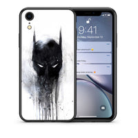 Thumbnail for Θήκη iPhone XR Paint Bat Hero από τη Smartfits με σχέδιο στο πίσω μέρος και μαύρο περίβλημα | iPhone XR Paint Bat Hero case with colorful back and black bezels
