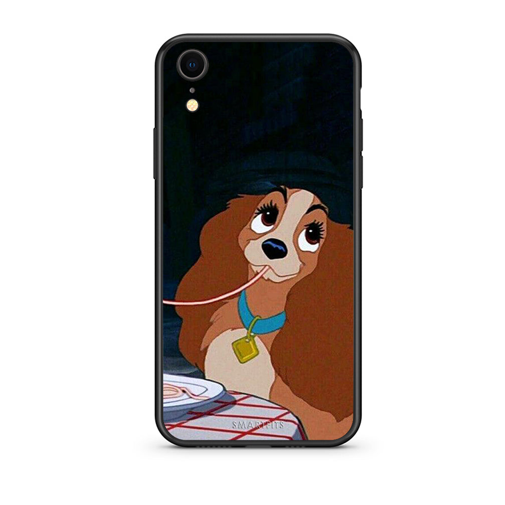 iphone xr Lady And Tramp 2 Θήκη Αγίου Βαλεντίνου από τη Smartfits με σχέδιο στο πίσω μέρος και μαύρο περίβλημα | Smartphone case with colorful back and black bezels by Smartfits